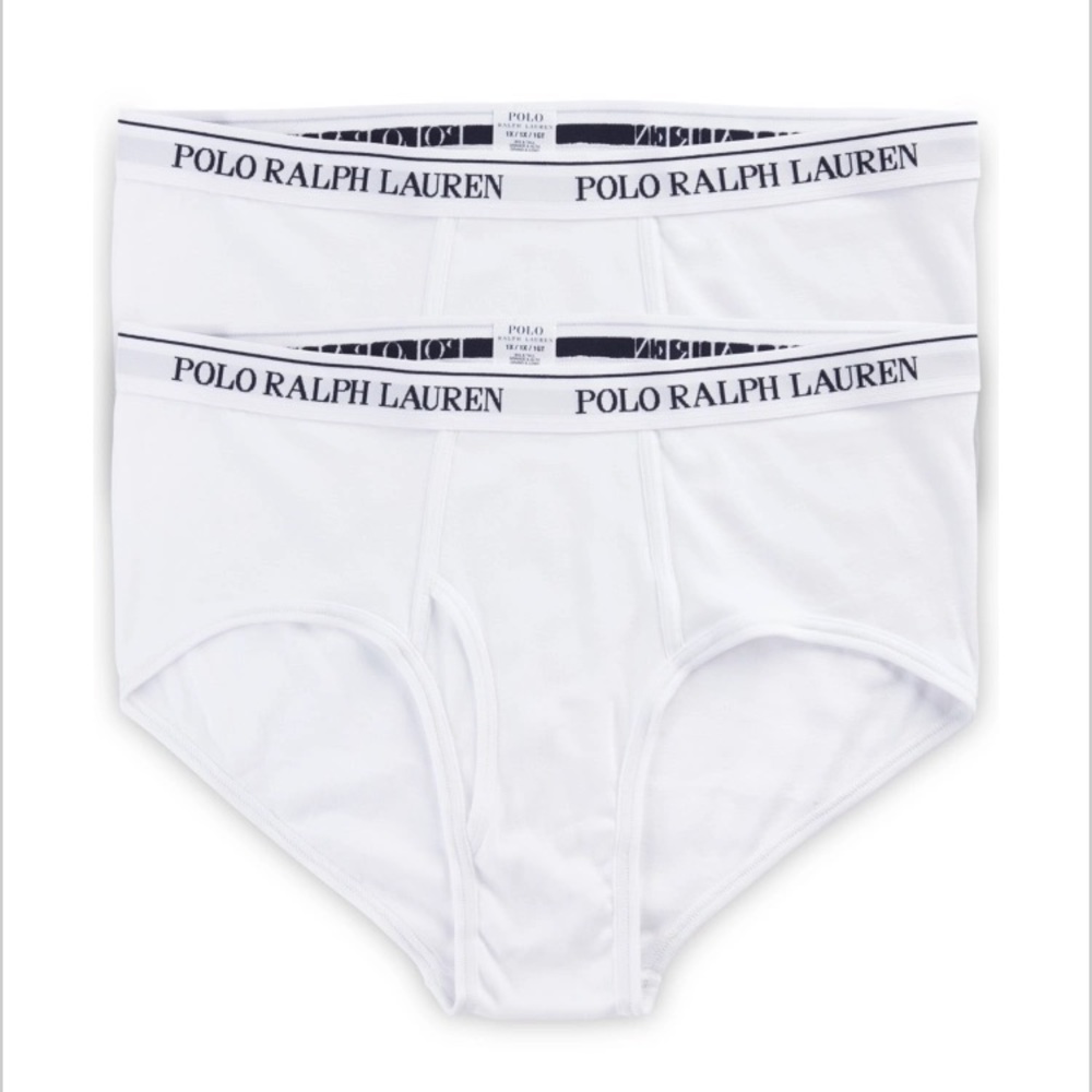 COPY - Polo Ralph Lauren mid rise briefs size 3x white and navy